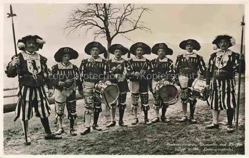 AK / Ansichtskarte  Trommler Drummer Batteur Tamborilero-- Pfeiffer Spiessenmannen Trogen Landsgemeide