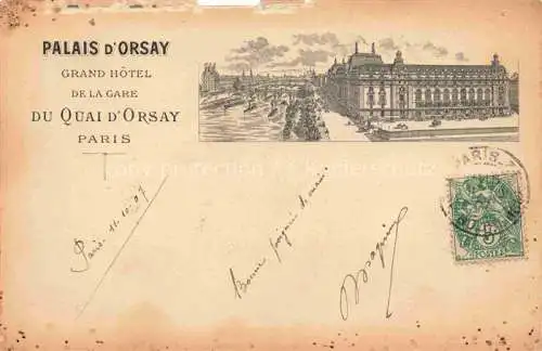 AK / Ansichtskarte  PARIS 75 Palais d'Orsay Grand Hôtel de la Gare