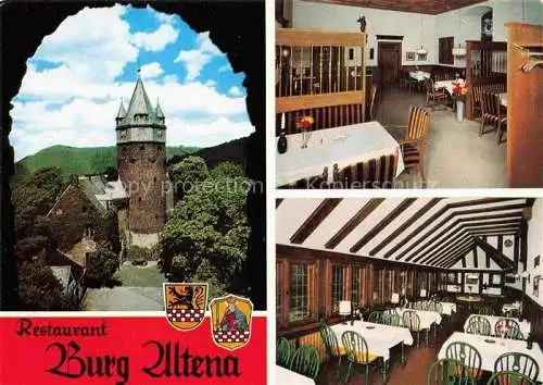 AK / Ansichtskarte  Altena Lenne Restaurant Café Burg Altena