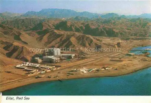 AK / Ansichtskarte  Eilat Eilath Israel Read Sea and the mountains of Eilat The Laromme Hotel aerial view