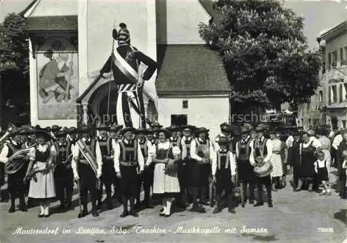 AK / Ansichtskarte  Mauterndorf AT Musikkapelle mit Samson Salzburger Trachten