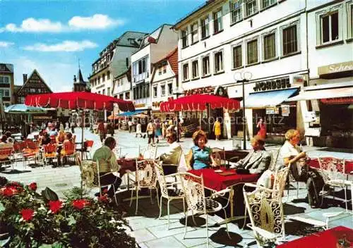 AK / Ansichtskarte  BAD KIssINGEN Fussgaengerzone Strassencafés