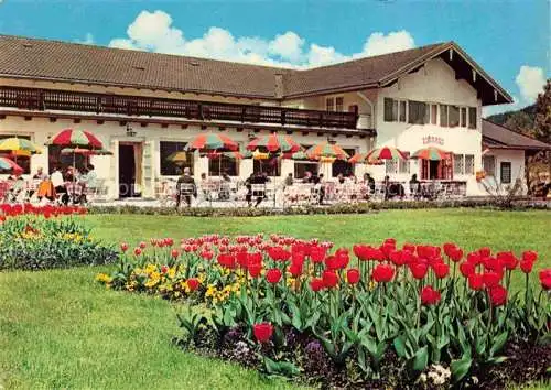 AK / Ansichtskarte  Ruhpolding Kurhaus Terrasse Blumenbeet