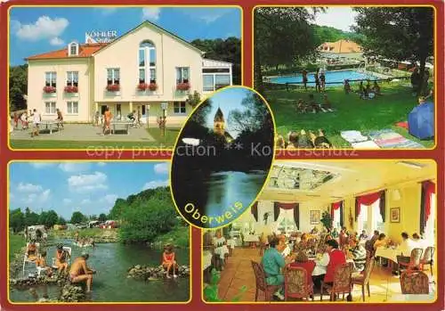 AK / Ansichtskarte  Oberweis Eifel Koehler Stuben Restaurant Bierstube Swimmingpool