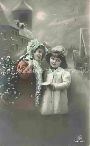 AK / Ansichtskarte  Foto RPH Nr. 5063/64 Kinder Maedchen Noel Weihnachten