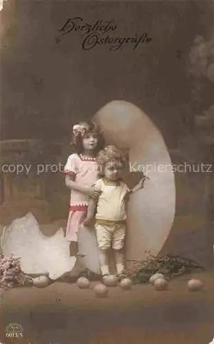 AK / Ansichtskarte  Foto RKL Nr. 6013/5 Easter Paques Pasqua Kinder Eier