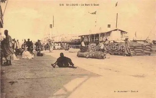 AK / Ansichtskarte  St Louis  Senegal Le Bani a Quai