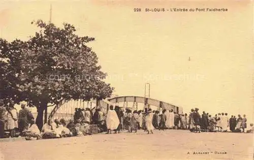 AK / Ansichtskarte  St Louis  Senegal Entree du Pont Faidherbe