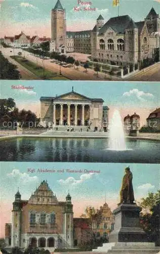 AK / Ansichtskarte  Posen  POZNAN PL Kgl Schloss Stadttheater Feldpost