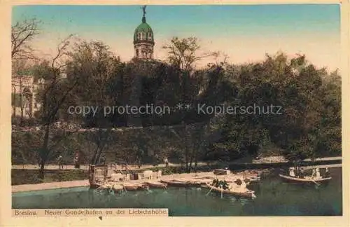 AK / Ansichtskarte  Breslau WROCLAW PL Neuer Gondelhafen an der Liebichshoehe