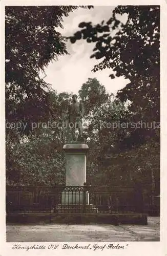 AK / Ansichtskarte  Koenigshuette  Oberschlesien Chorzow PL Denkmal Graf Reden