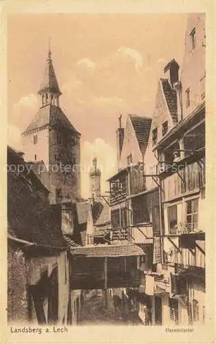 AK / Ansichtskarte  Landsberg Lech Bayern 
Hexenviertel