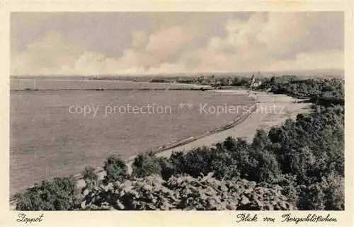 AK / Ansichtskarte  Zoppot Sopot PL Blick vom Bergschloesschen