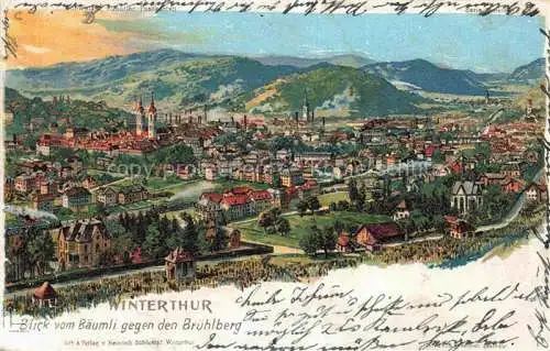 AK / Ansichtskarte  Verlag Schlumpf Litho Nr. 2215 Winterthur Bruehlberg