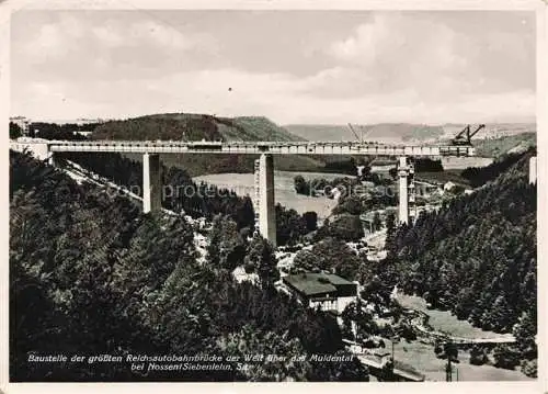 AK / Ansichtskarte  Autobahn Autostrada Autoroute Highway Reichsautobahnbruecke der welt Muldental Nossen Siedenlehn