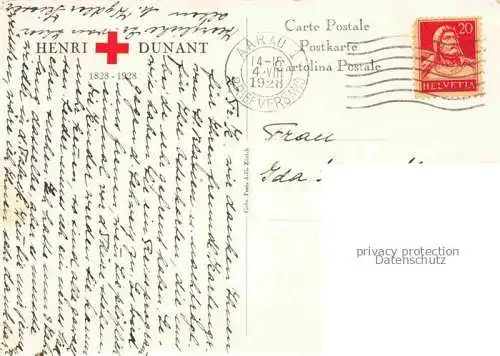 AK / Ansichtskarte  Rotes Kreuz Red Cross Croix Rouge-- Henri Dunant