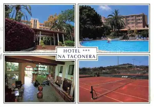 AK / Ansichtskarte  Font de Sa Cala Cala Ratjada Mallorca ES Hotel Na Taconera Swimming Pool Tennisanlage