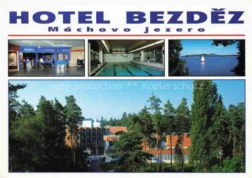 AK / Ansichtskarte  Machovo Jezero CZ Hotel Bezdez Rezeption Hallenbad Panorama