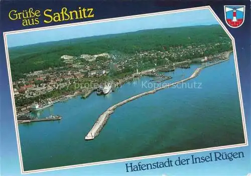 AK / Ansichtskarte  SAssNITZ Ostseebad Ruegen Hafenstadt der Insel Ruegen