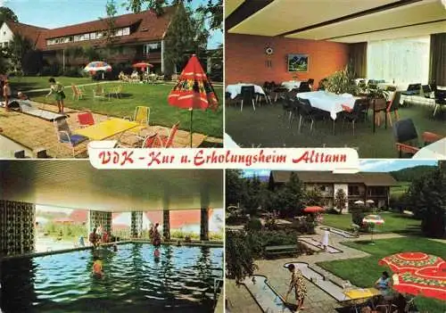 AK / Ansichtskarte  Alttann Allgaeu VDK Kur- und Erholungsheim Hallenbad Minigolf Saal