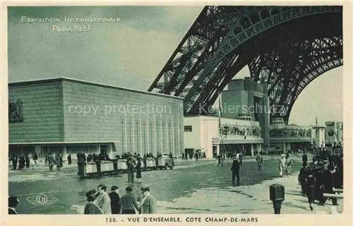 AK / Ansichtskarte  Exposition Internationale Paris 1937 Ensemble Cote Champ de Mars France