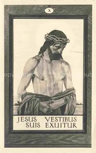 AK / Ansichtskarte  Jesus Christus Christentum Vestibus suis Exuitur