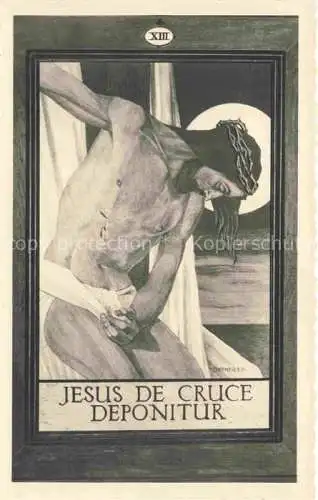 AK / Ansichtskarte  Jesus Christus Christentum De Cruce Deponitur