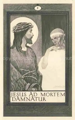 AK / Ansichtskarte  Jesus Christus Christentum Ad Mortem Damnatur