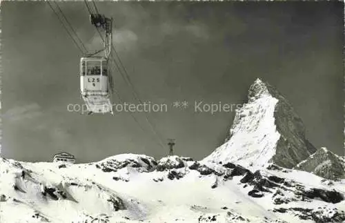 AK / Ansichtskarte  Seilbahn Cable-Car Telepherique Zermatt Schwarzsee Matterhorn