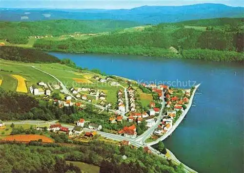 AK / Ansichtskarte  Herzhausen Edersee Panorama Anglerparadies am Edersee