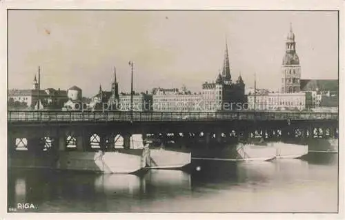 AK / Ansichtskarte  RIGA Latvia Bruecke