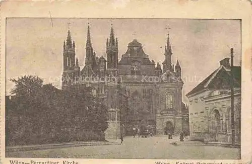 AK / Ansichtskarte  Wilna VILNIUS Wilno Lithuania Bernardiner Kirche