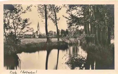 AK / Ansichtskarte  Vietz Ostbrandenburg Witnica PL Panorama Kirche See