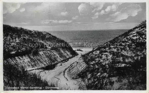 AK / Ansichtskarte  Sandkrug Memel KLAIPEDA Lithuania Duenenweg