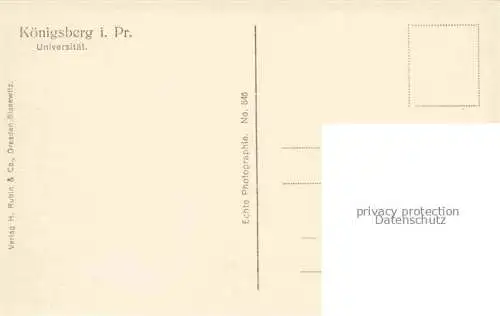 AK / Ansichtskarte  KoeNIGSBERG  Ostpreussen Kaliningrad RU Universitaet