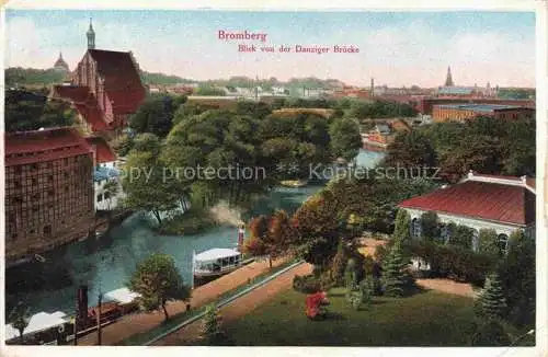 AK / Ansichtskarte  Bromberg  Brahe Westpreussen BYDGOSZCZ PL Blick von der Danziger Bruecke