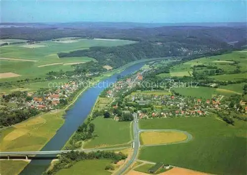 AK / Ansichtskarte  Herstelle Weser und Wuergassen mit neuer Weserbruecke