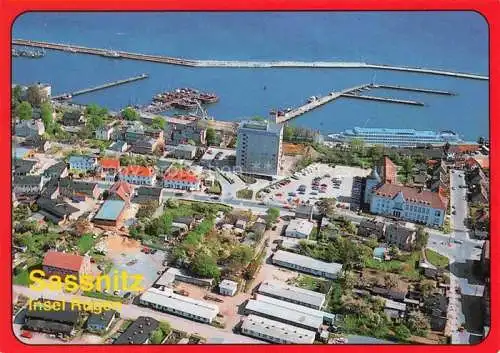 AK / Ansichtskarte  SAssNITZ Ostseebad Ruegen Blick auf den Hafen