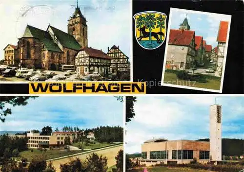 AK / Ansichtskarte  Wolfhagen Teilansichten Kirche Altstadt