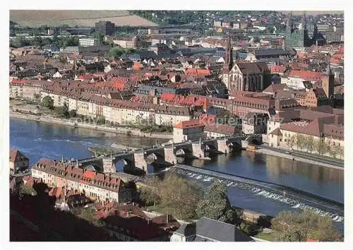 AK / Ansichtskarte  WueRZBURG Bayern Stadtpanorama Bruecke