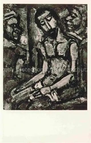 AK / Ansichtskarte  Jesus Christus Christentum Georges Rouault Christ Mocked by Soldiers