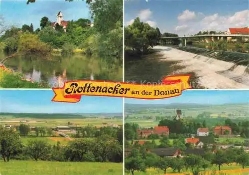 AK / Ansichtskarte  Rottenacker Panorama Donauwehr