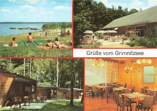 AK / Ansichtskarte  Althuettendorf Ferien- und Freizeithotel Badestelle am Grimnitzsee Bungalows Gaststaette