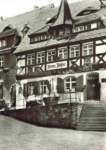 AK / Ansichtskarte  MEIssEN Elbe Sachsen Weinrestaurant Vincenz Richter Fachwerkhaus