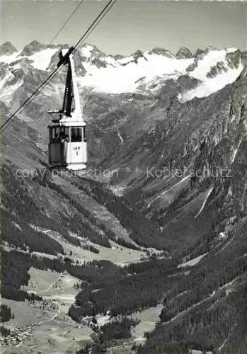 AK / Ansichtskarte  Seilbahn Cable-Car Telepherique Gotschngrat Parsen Gletscher