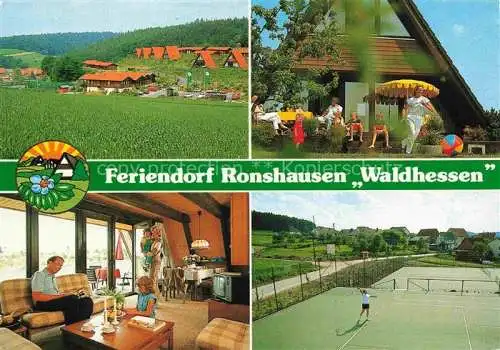 AK / Ansichtskarte  Ronshausen Feriendorf Ronshausen Waldhessen Bungalows Ferienhaeuser Tennisanlage