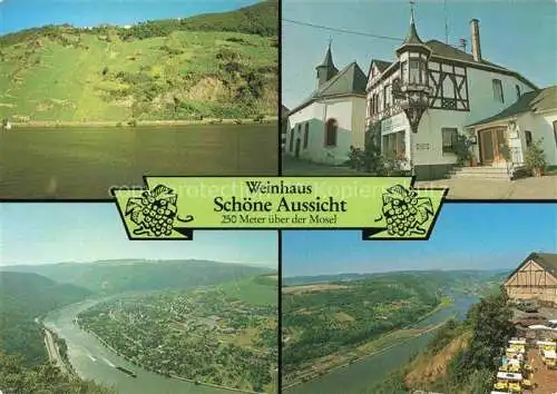 AK / Ansichtskarte  Starkenburg Rheinland-Pfalz Weinhaus Schoene Aussicht Panorama