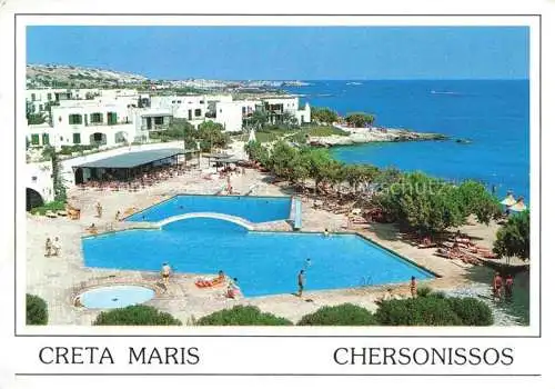 AK / Ansichtskarte  Chersonissos Chersonisou Hersonissou Limenas Crete Greece Hotel Creta Maris Bungalows Swimming Pool Strand