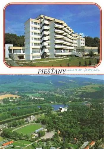 AK / Ansichtskarte  Piestany Pistian Poestyen SK Kupelna Liecebna Park Luftaufnahme