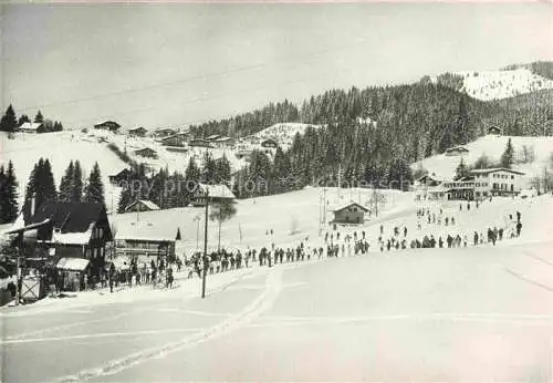 AK / Ansichtskarte  Les Carroz Bonneville 74 Haute-Savoie Départ du Télé-Carroz Sports d'hiver